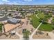 An aerial view of a home near a park in a Primary-planned residential community at 435 E Shellie Ct, Casa Grande, AZ 85122