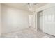 Bedroom with standard closet; transform with new flooring and decor at 6032 W Grovers Ave, Glendale, AZ 85308