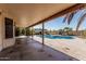 Covered patio view overlooking a refreshing pool, great for outdoor enjoyment at 6032 W Grovers Ave, Glendale, AZ 85308