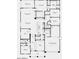 Detailed floor plan showcasing the layout of the home, including bedrooms, bathrooms, and a three-car tandem garage at 8318 W Palo Verde Dr, Glendale, AZ 85305