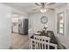 Inviting dining area with modern furnishings, stainless steel refrigerator, and natural light at 9125 E Gelding Dr, Scottsdale, AZ 85260