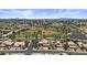 Aerial view of the neighborhood, showcasing nearby baseball fields and the community at 1244 W Straford Ave, Gilbert, AZ 85233