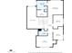 Detailed floor plan showcases the layout of the home's second level at 1264 S Sierra St, Gilbert, AZ 85296