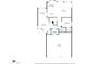 Detailed floor plan showcases the layout of the home's first level at 1264 S Sierra St, Gilbert, AZ 85296