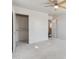 Bedroom featuring a closet, ceiling fan, and carpeted floors at 15985 W Bartlett Ave, Goodyear, AZ 85338