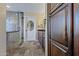 Bathroom showcasing an updated vanity, framed mirrors, and glass enclosed shower at 24645 N 65Th Ave, Glendale, AZ 85310
