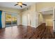 Open living room with modern flooring and sliding glass doors at 24645 N 65Th Ave, Glendale, AZ 85310