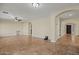 Spacious living room features tile floors, recessed lighting, and neutral tones, creating a warm atmosphere at 24645 N 65Th Ave, Glendale, AZ 85310
