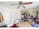 A garage that is filled with belongings at 43935 W Sagebrush Trl, Maricopa, AZ 85138