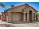 Inviting home featuring a covered entryway and desert landscaping at 6621 S Coral Gable Dr, Chandler, AZ 85249