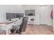 Bright office space featuring modern desk, dual monitors, and comfortable office chair in a well-lit room at 9623 N 34Th Pl, Phoenix, AZ 85028