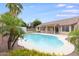 Beautiful pool surrounded by lush landscaping, perfect for outdoor relaxation at 10845 W Quail Ave, Peoria, AZ 85373