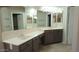 Spacious bathroom with double vanity and an oversized mirror at 14021 N 29Th St, Phoenix, AZ 85032