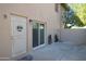 Private back patio with a sliding glass door, offering seamless indoor-outdoor living at 14620 N Yerba Buena Way # B, Fountain Hills, AZ 85268