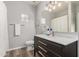 This bathroom features a modern vanity, updated fixtures, and neutral paint at 1925 W Olive Way, Chandler, AZ 85248