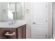 Updated bathroom with modern vanity, elegant fixtures, and walk-in shower at 20750 N 87 St # 2103, Scottsdale, AZ 85255