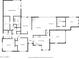 Schematic floor plan showing layout of house with bedrooms, kitchen, living areas at 2319 N 58Th St, Scottsdale, AZ 85257