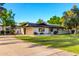 Charming single-story home featuring a well-manicured lawn and mature trees at 2350 E Melrose St, Gilbert, AZ 85297
