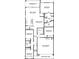 Detailed first-floor plan showcasing a 4-bedroom layout with a covered patio and an attached two-car garage at 25096 N 154Th Ln, Surprise, AZ 85387