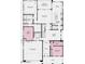 Detailed floorplan showing layout of the home including bedrooms, bathrooms, and living spaces at 3811 S Bridlewood Ave, Mesa, AZ 85212
