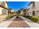 Scenic street view of homes with manicured landscapes and inviting walkways at 3910 E Turley St, Gilbert, AZ 85295