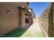 Backyard featuring low-maintenance landscaping and a covered patio at 4242 E Erie St, Gilbert, AZ 85295
