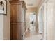 Hallway view with tile flooring and built-in storage at 4401 E Barwick Dr, Cave Creek, AZ 85331