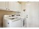 Efficient laundry room with modern appliances, ample storage, and a clean, organized design at 4401 E Barwick Dr, Cave Creek, AZ 85331