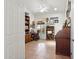 Cozy office space with custom built-ins and a view to the backyard at 4401 E Barwick Dr, Cave Creek, AZ 85331