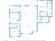 Detailed floor plan showcasing the layout, including bedrooms, kitchen, living room, and dining area at 5109 E Blanche Dr, Scottsdale, AZ 85254