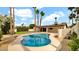 Private backyard featuring a refreshing pool, inviting patio, and lush landscaping, perfect for outdoor enjoyment at 5109 E Blanche Dr, Scottsdale, AZ 85254