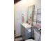 This bathroom has a vanity, sink, mirror, and towel rack at 7807 E Main St # G-23, Mesa, AZ 85207