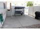 A covered outdoor patio features a porch swing for relaxing and stairs to access the home at 7807 E Main St # G-23, Mesa, AZ 85207