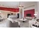Spacious open-concept living room features modern decor and adjacent breakfast bar at 15809 S 31St St, Phoenix, AZ 85048