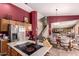 Open concept kitchen, with a breakfast nook and open to the living room at 1802 W Encinas St, Gilbert, AZ 85233