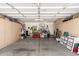 Spacious garage with built-in cabinets for ample storage and organization at 19822 N 108Th Ave, Peoria, AZ 85373