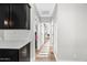 Hallway featuring a combination of black and white elements creating a modern aesthetic at 2282 E Zion Way, Chandler, AZ 85249