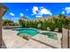 Beautiful backyard pool and patio area, perfect for outdoor entertaining and relaxation at 2282 E Zion Way, Chandler, AZ 85249