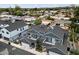 Aerial view showcases modern townhomes with balconies and garages in a vibrant community at 2604 N 27Th St # 4, Phoenix, AZ 85008