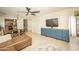 Inviting living room featuring stylish furniture, a ceiling fan, and a bright, open layout at 29110 N 24Th Ln, Phoenix, AZ 85085