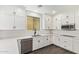 Modern kitchen featuring white cabinetry, stainless steel appliances, and quartz countertops at 2947 N Sonoran Hls, Mesa, AZ 85207