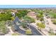 Aerial view of a gated community with lush landscaping at 3467 N Hooper St, Buckeye, AZ 85396