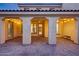Covered patio with brick pavers is perfect for outdoor entertaining and enjoying the beautiful backyard at 3467 N Hooper St, Buckeye, AZ 85396