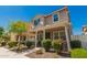 Attractive two-story home with a covered front porch, lovely landscaping, and appealing curb appeal at 3783 E Stiles Ln, Gilbert, AZ 85295