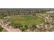 Expansive aerial view of the community park surrounded by walking trails and mature landscaping at 3824 E Parkside Ln, Phoenix, AZ 85050