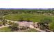 Aerial view of the community park featuring a flower design and plenty of bench seating at 3824 E Parkside Ln, Phoenix, AZ 85050