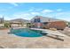 Beautiful backyard pool with diving board and gazebo offers a relaxing retreat at 4304 W Calle Poco --, Laveen, AZ 85339