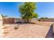 Backyard with a paved patio and mature landscaping at 548 W Linda Ln, Chandler, AZ 85225