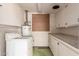 Utility Room with washer, dryer, water heater and storage cabinets at 548 W Linda Ln, Chandler, AZ 85225