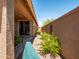 Cozy backyard featuring a covered patio with a view of the landscaped yard at 7648 S Thimble Peak --, Gold Canyon, AZ 85118